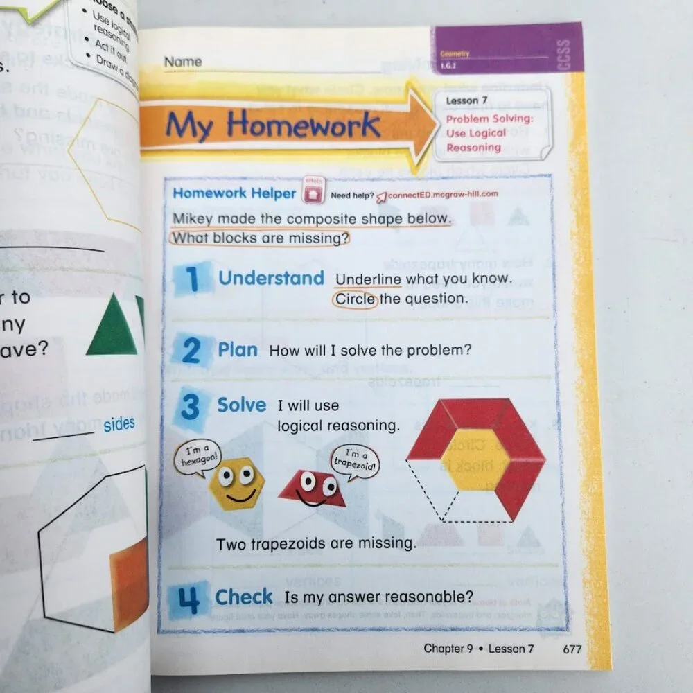 NEW My Math Grade 1 Book 1st Grade Volume 2 McGraw-Hill Elementary Math Connects